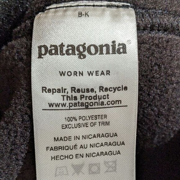 Patagonia Synchilla Fleece Men's Black Marsupial Pullover Size M Style 23000 - Picture 11 of 11